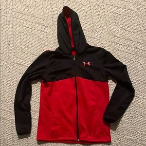 Under Armour Black and Red Hoodie